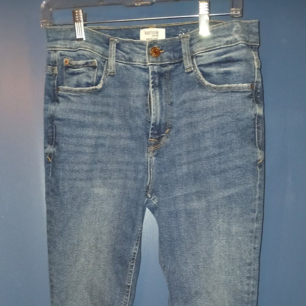 Kensie Women's Blue Jeans High Rise Size 8
